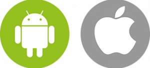 androi apple logos